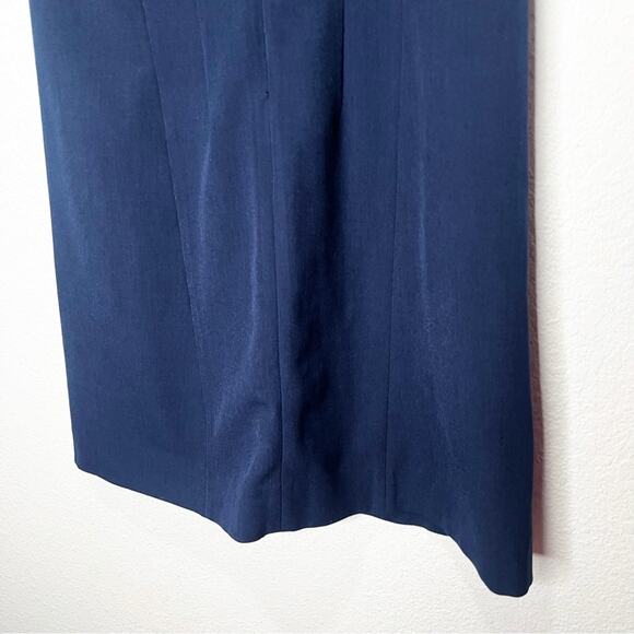 MM Lafleur The Emily Dress Recycled WonderTex Midnight Conservative Quiet Luxury - Picture 10 of 12